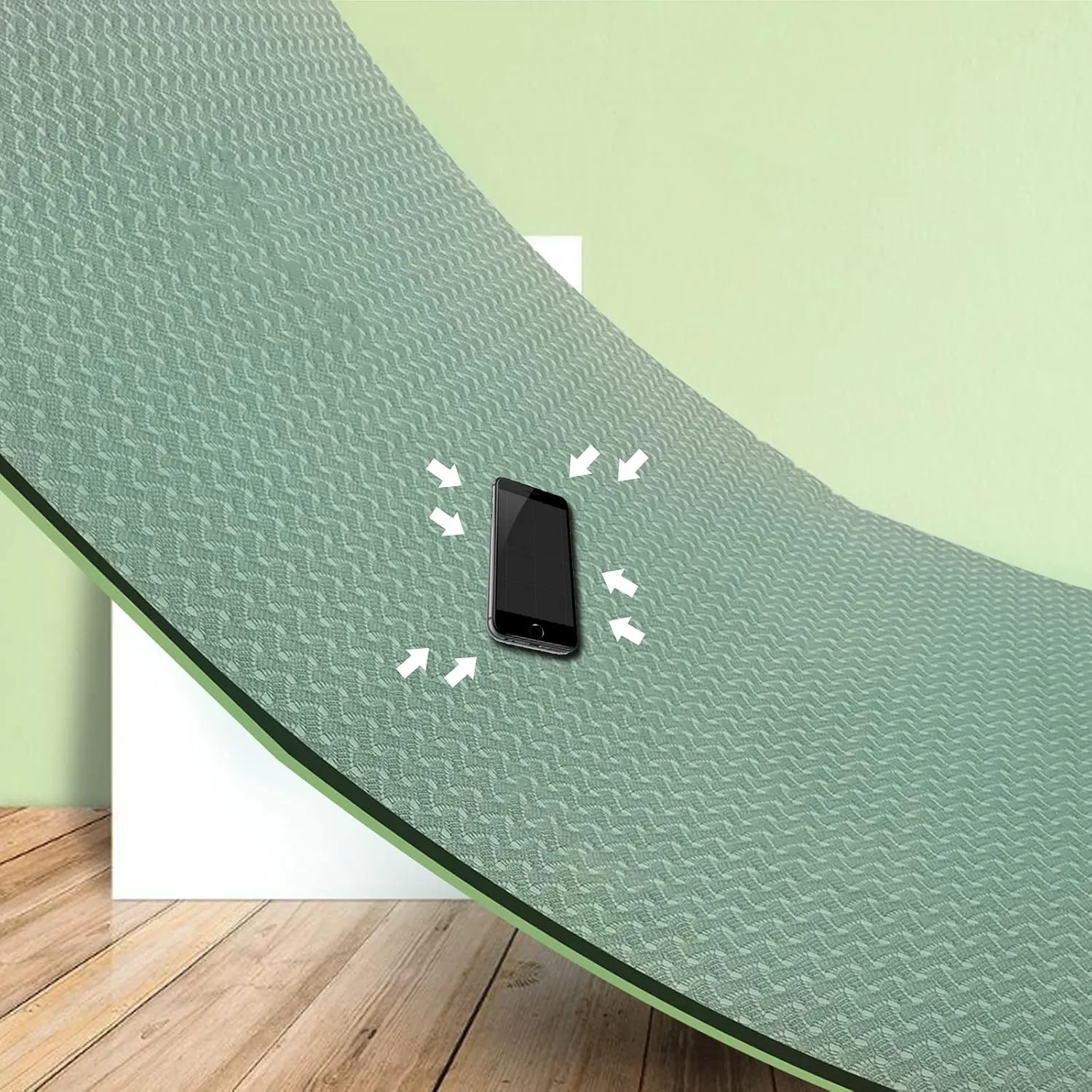 Yoga Mat 1/3 inch Exercise Mats 8mm  Non-Slip Extra Thick High-Density