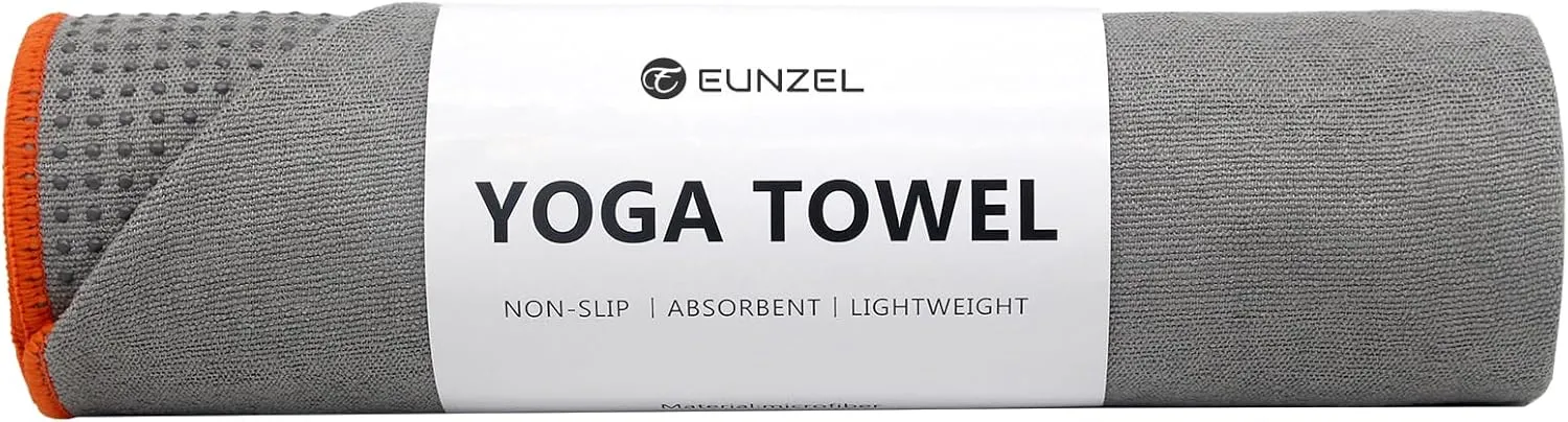 Yoga Towel - Microfiber Non Slip Yoga Mat Towel with Grip Dot Sweat Absorbent