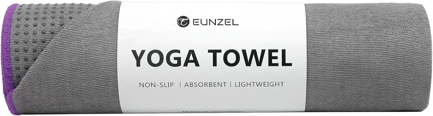 Yoga Towel - Microfiber Non Slip Yoga Mat Towel with Grip Dot Sweat Absorbent