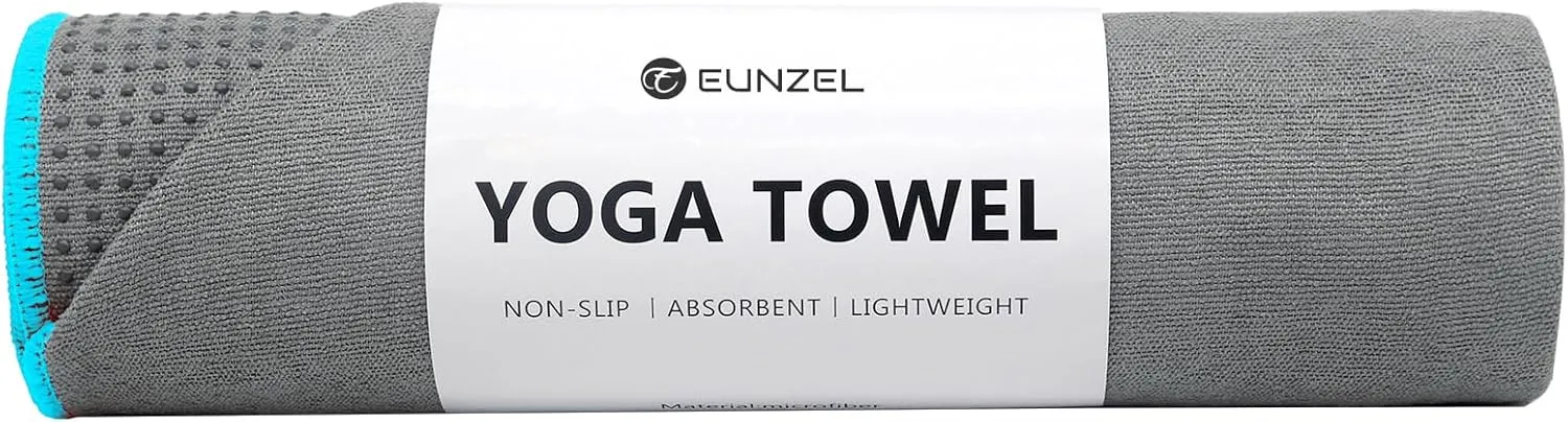 Yoga Towel - Microfiber Non Slip Yoga Mat Towel with Grip Dot Sweat Absorbent