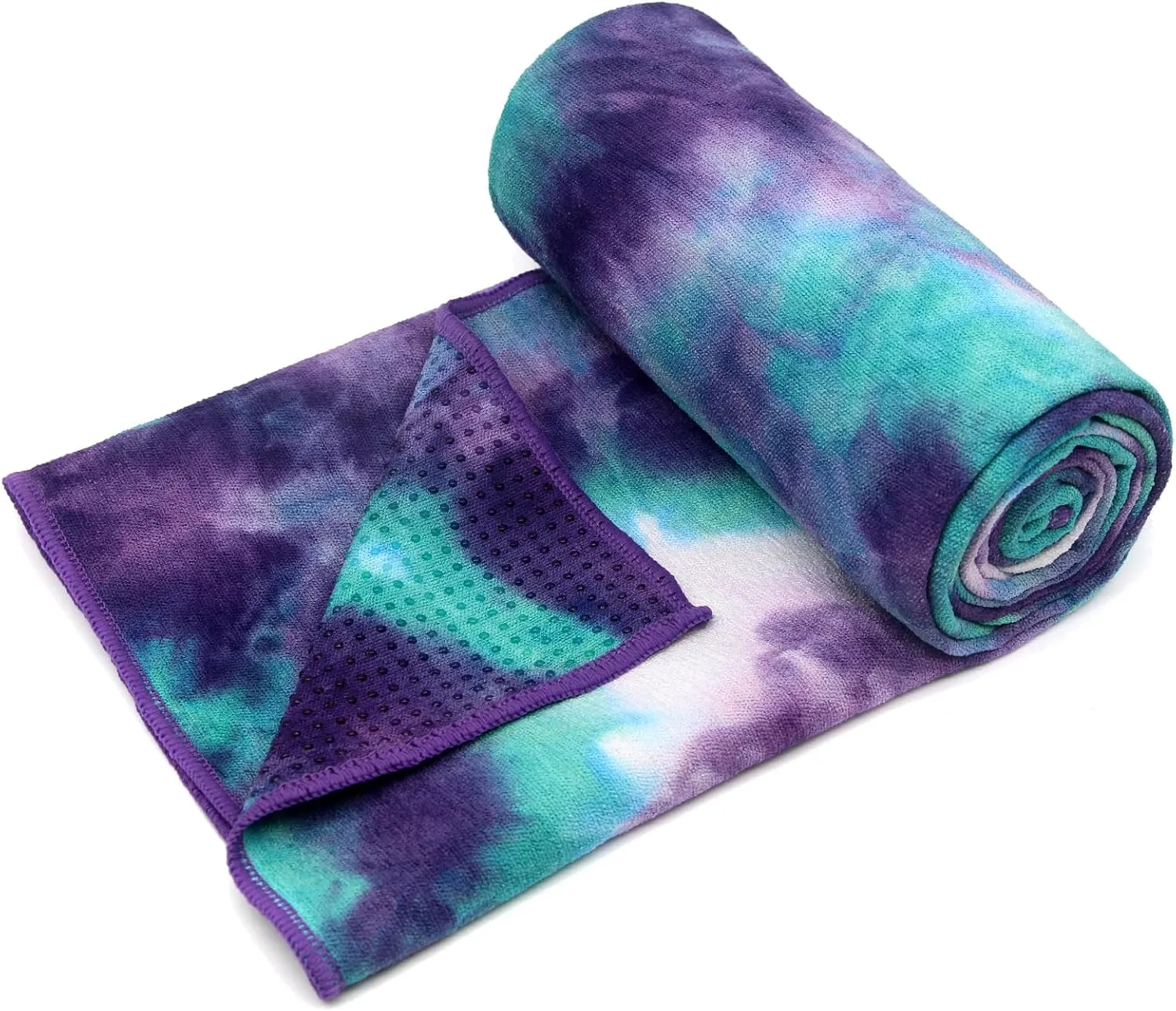 Yoga Towel - Microfiber Non Slip Yoga Mat Towel with Grip Dot Sweat Absorbent