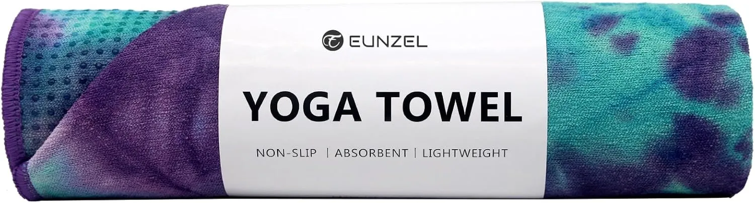 Yoga Towel - Microfiber Non Slip Yoga Mat Towel with Grip Dot Sweat Absorbent