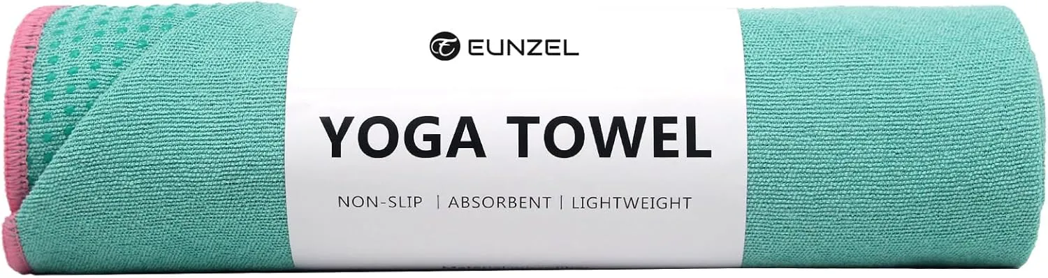 Yoga Towel - Microfiber Non Slip Yoga Mat Towel with Grip Dot Sweat Absorbent