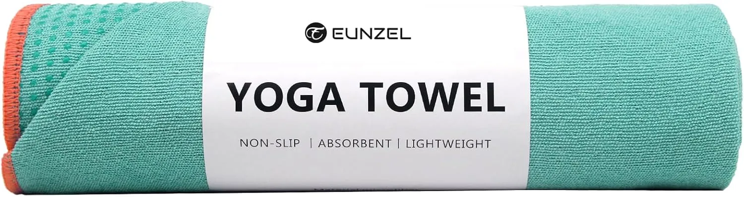Yoga Towel - Microfiber Non Slip Yoga Mat Towel with Grip Dot Sweat Absorbent