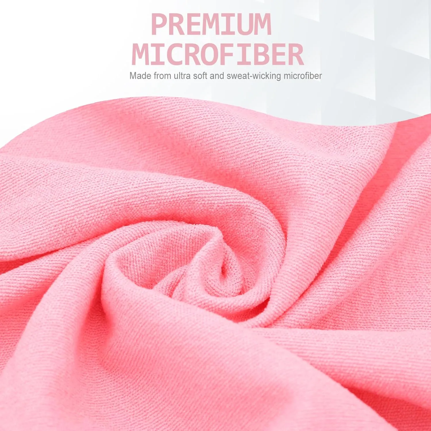Yoga Towel - Microfiber Non Slip Yoga Mat Towel with Grip Dot Sweat Absorbent