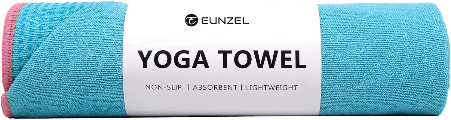 Yoga Towel - Microfiber Non Slip Yoga Mat Towel with Grip Dot Sweat Absorbent