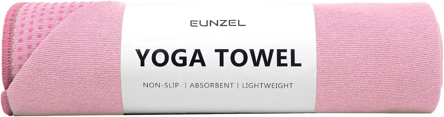 Yoga Towel - Microfiber Non Slip Yoga Mat Towel with Grip Dot Sweat Absorbent