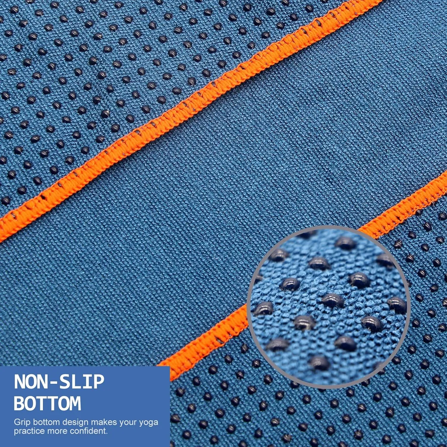 Yoga Towel - Microfiber Non Slip Yoga Mat Towel with Grip Dot Sweat Absorbent