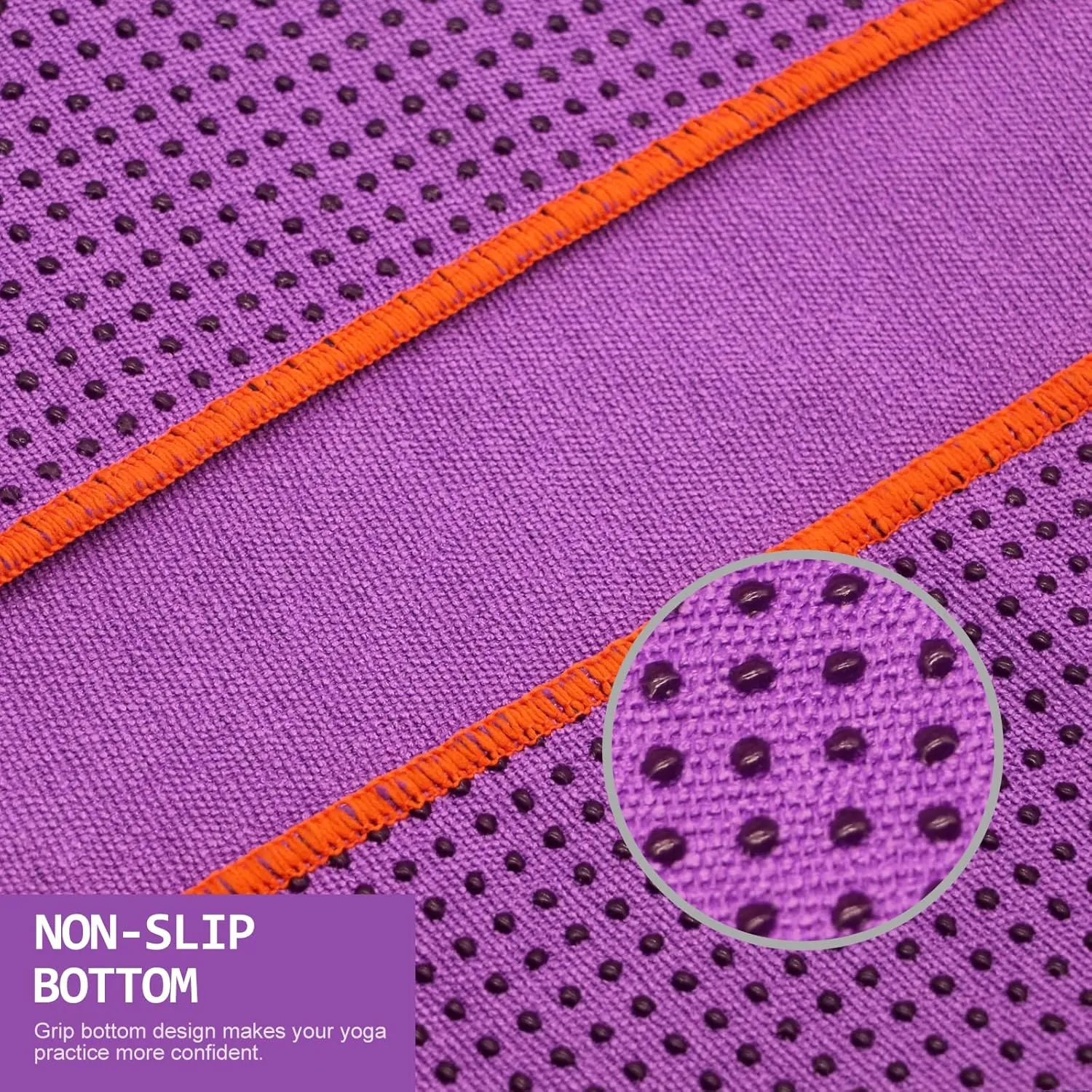 Yoga Towel - Microfiber Non Slip Yoga Mat Towel with Grip Dot Sweat Absorbent