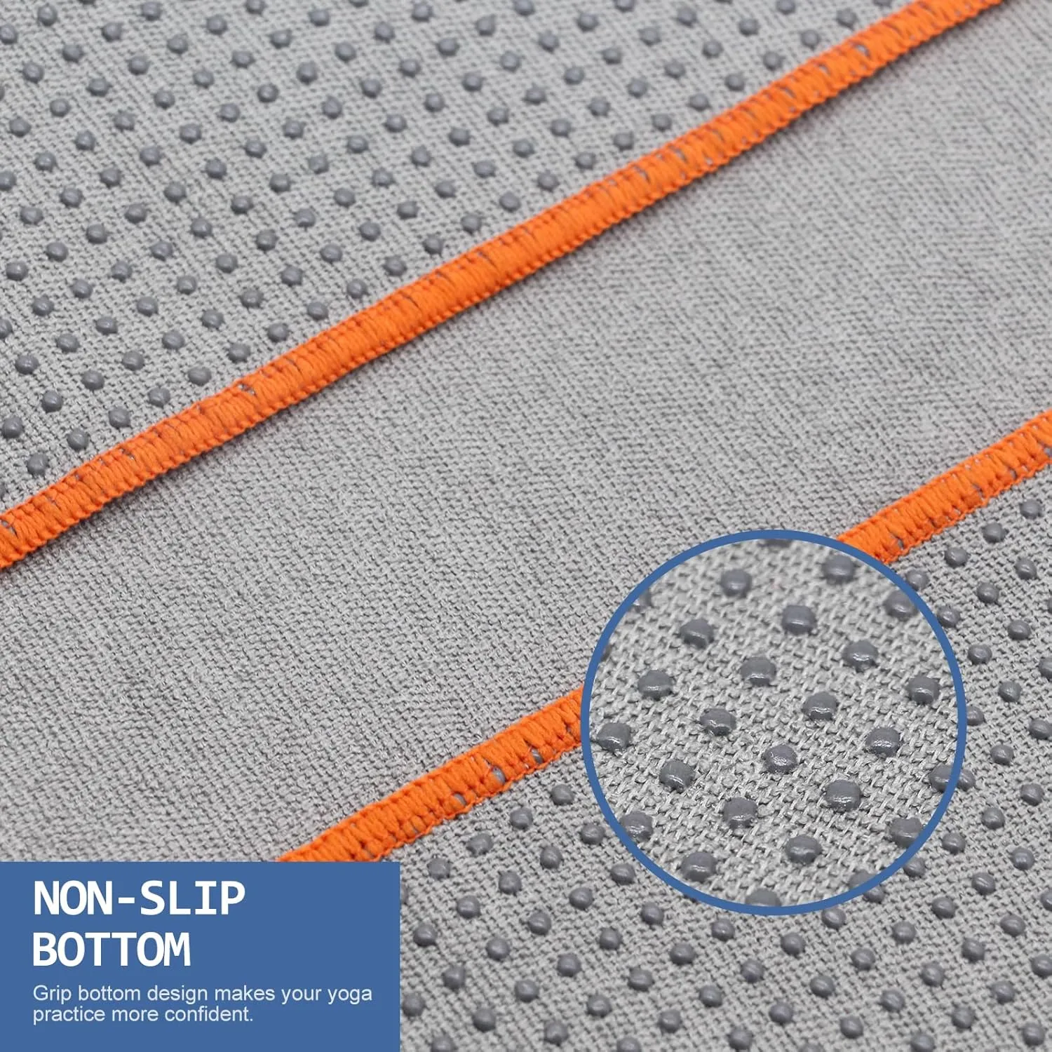 Yoga Towel - Microfiber Non Slip Yoga Mat Towel with Grip Dot Sweat Absorbent