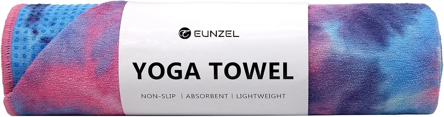 Yoga Towel - Microfiber Non Slip Yoga Mat Towel with Grip Dot Sweat Absorbent