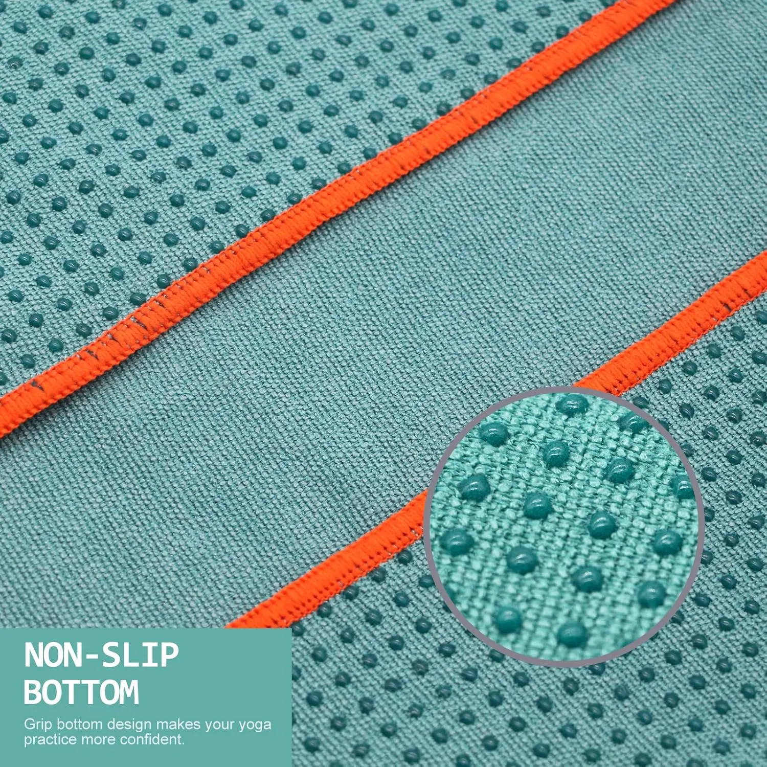 Yoga Towel - Microfiber Non Slip Yoga Mat Towel with Grip Dot Sweat Absorbent
