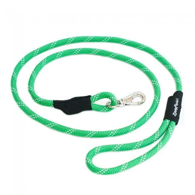 Zippy Paws - Climbers Rope Leash - Lightweight - Green